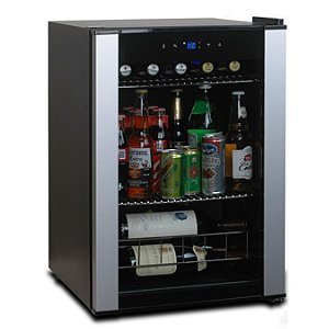 Phiestina PH-CBR100 106 Can Beverage Cooler Stainless Steel Door with Handle