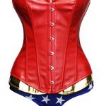 BSLINGERIE Woman Halloween Costume Overbust Corset with Shorts