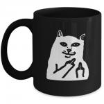 cat meme mug