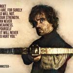 Game of Thrones Tyrion Quote poster