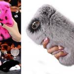 FLOVEME Rabbit Fur Fuzzy iPhone 8 Case