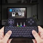 2.4GHz Rainbow Backlit Mini Wireless Remote Keyboard and Mouse with Touchpad