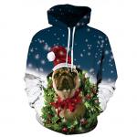 Santa Pug Christmas Hoodie