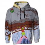 CIPO The Grinch Stole Christmas Funny Casual Long Sleeve Pullover Hoodie Unisex