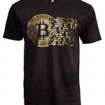 Golden Bitcoin Shirt for Crypto Currency Traders by D R Detroit Rebels 2