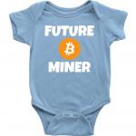 One-Piece Baby Bitcoin Shirt by InkCallies 