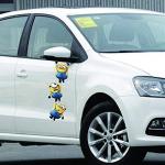 ADB Inc Despicable Me Minions 3d Cartoon Waterproof Stickers for Car