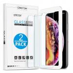 OMOTON Tempered Glass Screen Protector Compatible Apple iPhone Xs