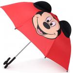 Bright Red Mickey Mouse Umbrella for Kids