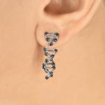 Dynamic DNA- Unique Sterling Silver Earrings