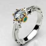 Kingdom Hearts Inspired Keyblade Engagement Ring