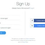 Wix signup
