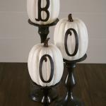 Boo Pumpkins DIY Halloween Decor