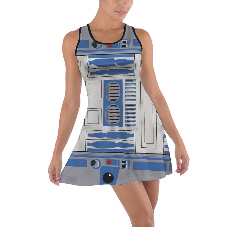 Little Blue Droid R2-D2 Star Wars dress