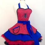Miss Spiderman halloween costume apron