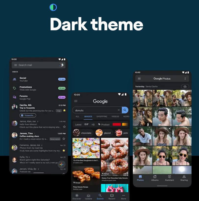 Google Dark Theme is now available