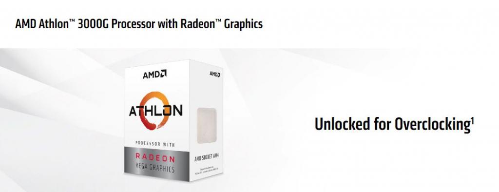 Athlon 3000G processor is affordable
