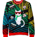 Blizzard Bay Men’s Ugly Christmas Sweater Cat