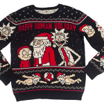 Ripple Junction Rick and Morty Adult Happy Human Holiday Ugly Sweater