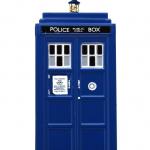 Doctor Who Tardis Blow Mold Plastic Ornament
