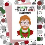 Ed Sheeran Inspired Christmas Card
