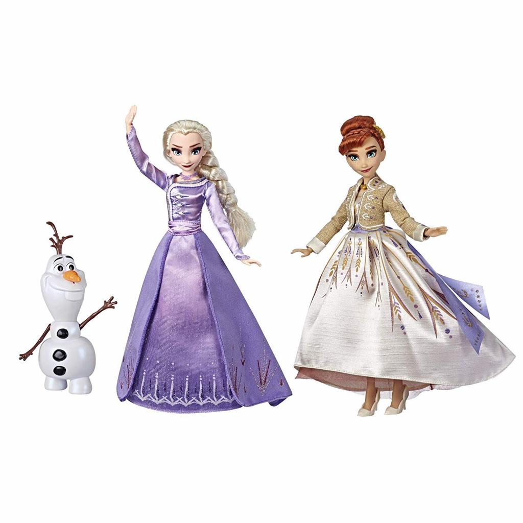 Frozen Disney Elsa, Anna, & Olaf Deluxe Fashion Doll Set