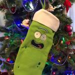 Pickle Rick inspired Christmas stocking