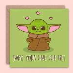Baby Yoda Cute Valentine’s Card