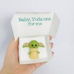 Yoda One For Me Valentine’s Day Card Baby Yoda in a Box