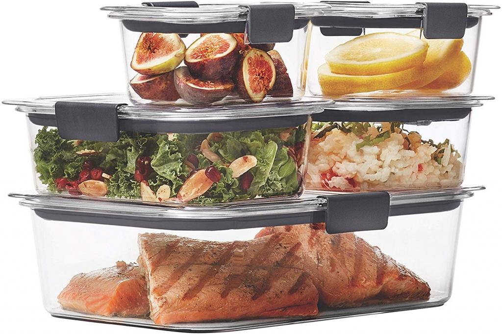 Rubbermaid Brilliance Leak-Proof Food Storage Containers with Airtight Lids