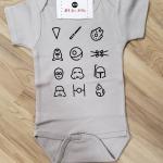 Star Wars Icons on Baby Bodysuit