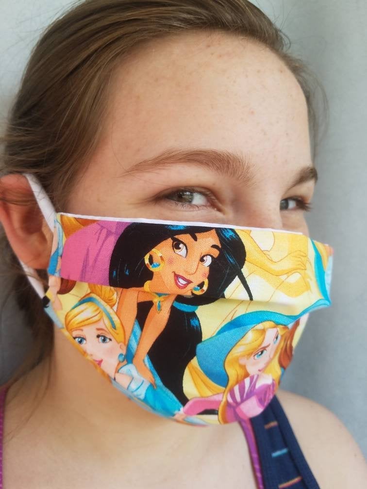 Reusable Disney Princess Face Mask for Women