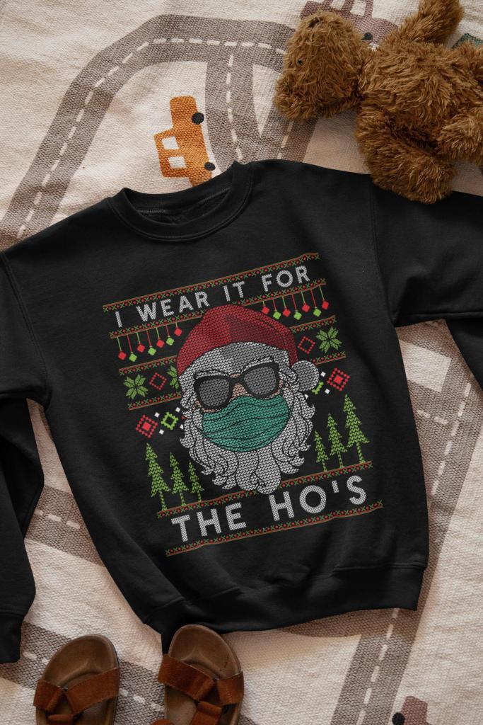 Rude Santa funny Christmas sweater