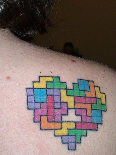 I Love Tetris Tattoo