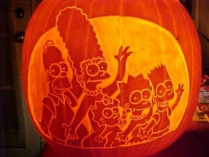 30 Awesome Pumpkins Artwork of The Simpsons