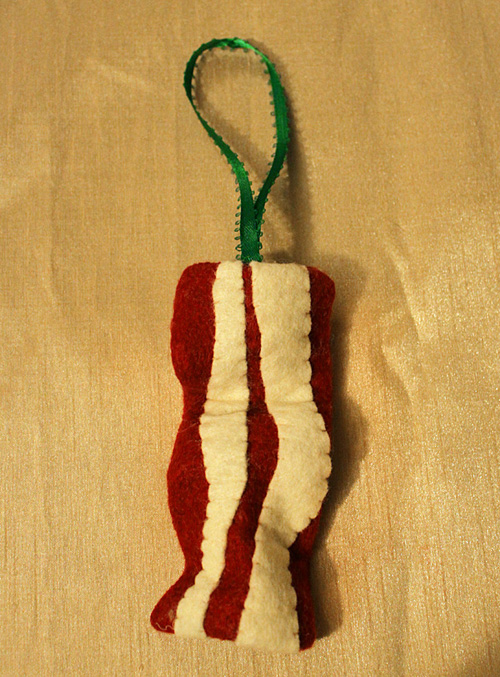 Bacon Christmas Ornament 