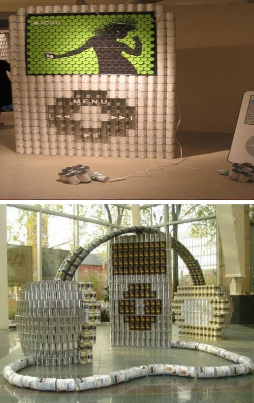 Nerdy Sculptures Made With Canned Food