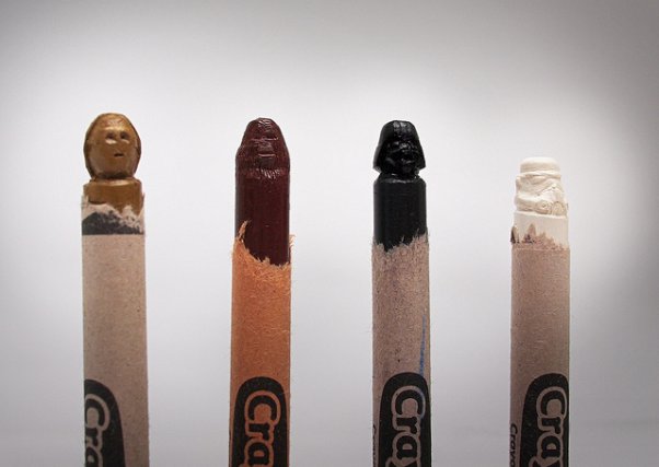 Star Wars Crayon Sculptures