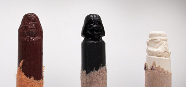 Star Wars Crayon Sculptures