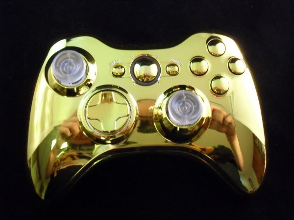 Totally Pimped Out: Gold Xbox 360 Controller