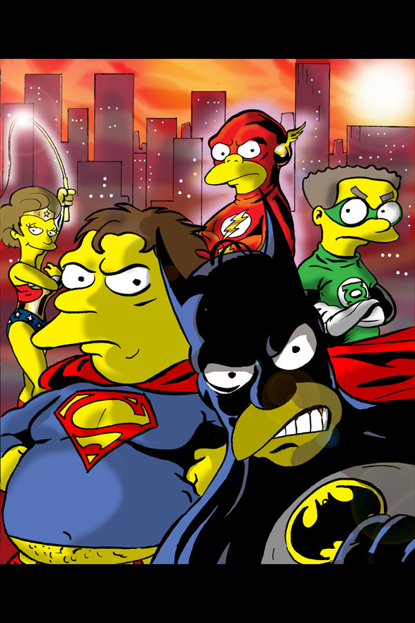 SimpsonsJusticeLeague Walyou SimpsonsJusticeLeague Walyou