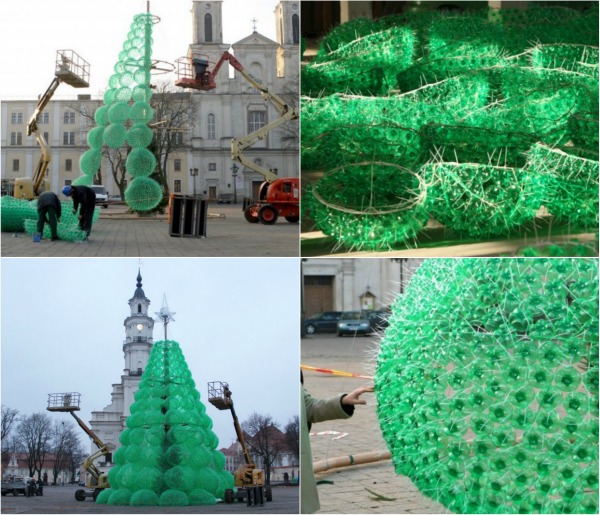Christmas Tree Made From Recycled Soda Bottles