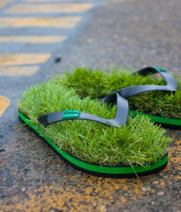 Bizarre Grass Sandals for the Offbeat Geek
