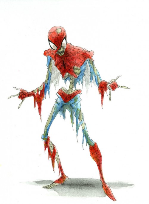 spider man zombie hunter figure