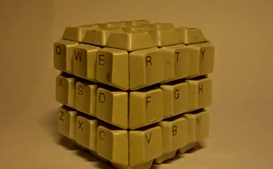 Keyboard Rubik's Cube - Walyou