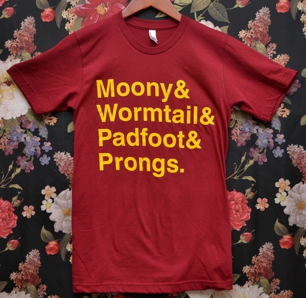 wormtail padfoot prongs moony t shirt