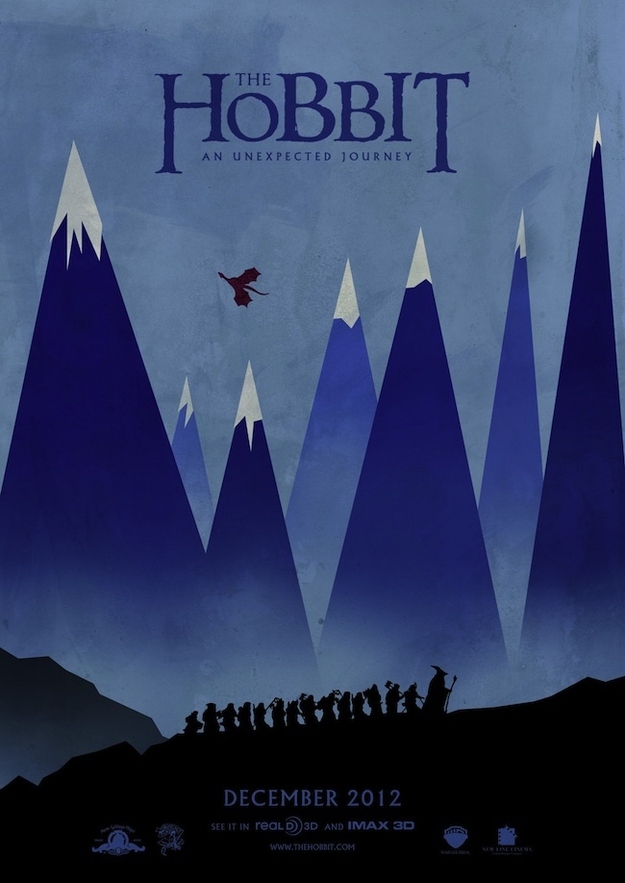 Hobbit Unexpected Journey Movie Poster Hobbit Unexpected Journey Movie Poster