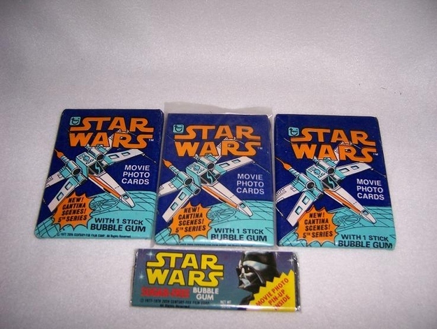 star wars bubble gum cards