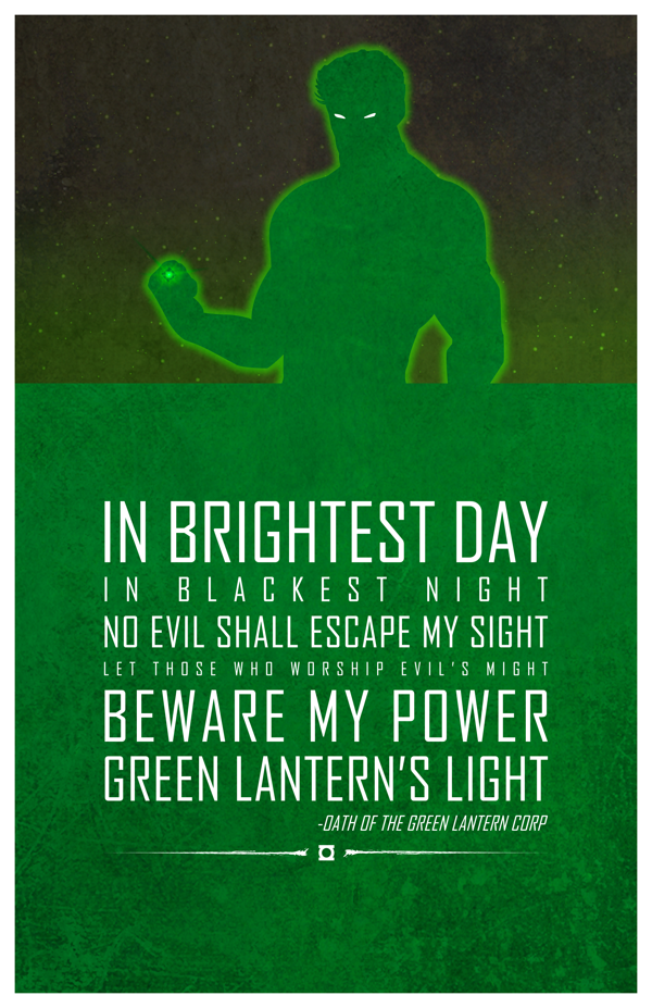variations of green lantern oath