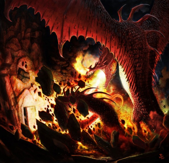 12 Amazing Artworks of Smaug The Dragon